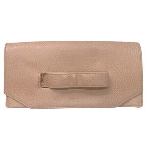 MATT & NAT -  Abiko Dwell Fold Over Hand Clutch in a Nude Champagne Pink